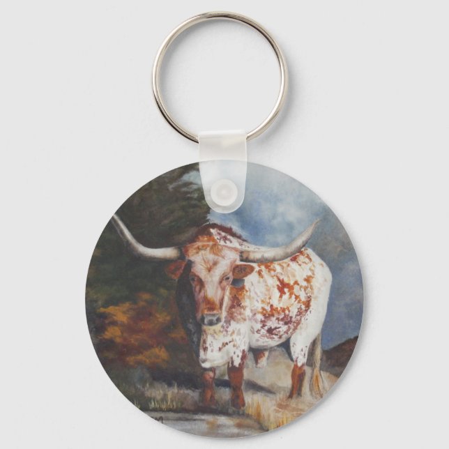 Lone Star Longhorn Key Ring (Front)