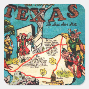 Lone Star State Square Sticker