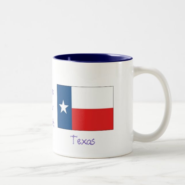 Lone Star State-Texas Two-Tone Coffee Mug (Right)