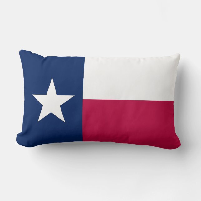 Lone Star Texas State Flag Throw Pillow (3 Sizes) (Front)