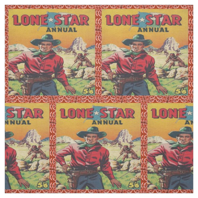 Lone StarTexas Cowboy Western Fabric (Swatch)