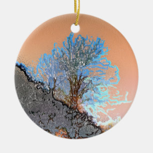 LONE TREE CERAMIC ORNAMENT