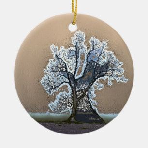 LONE TREE CERAMIC TREE DECORATION