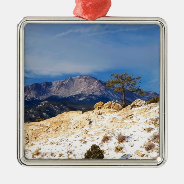 Lone Tree Metal Ornament (Front)
