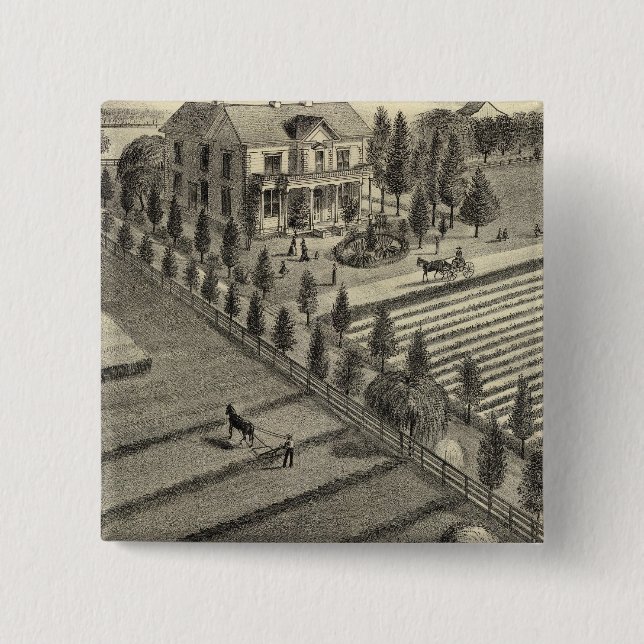 Lone Tree Ranch 15 Cm Square Badge (Front)