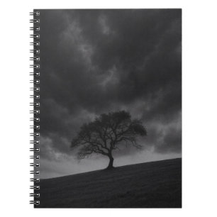 Lone Tree Stormy Sky Notebook