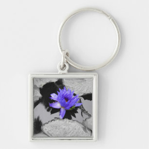 Lone Water Lily Key Ring