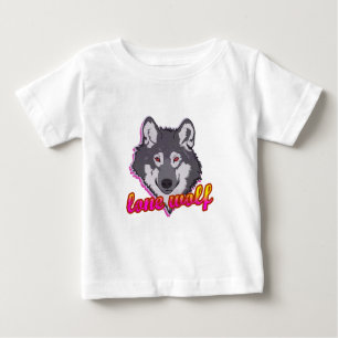 Lone Wolf, 80's style! Baby T-Shirt