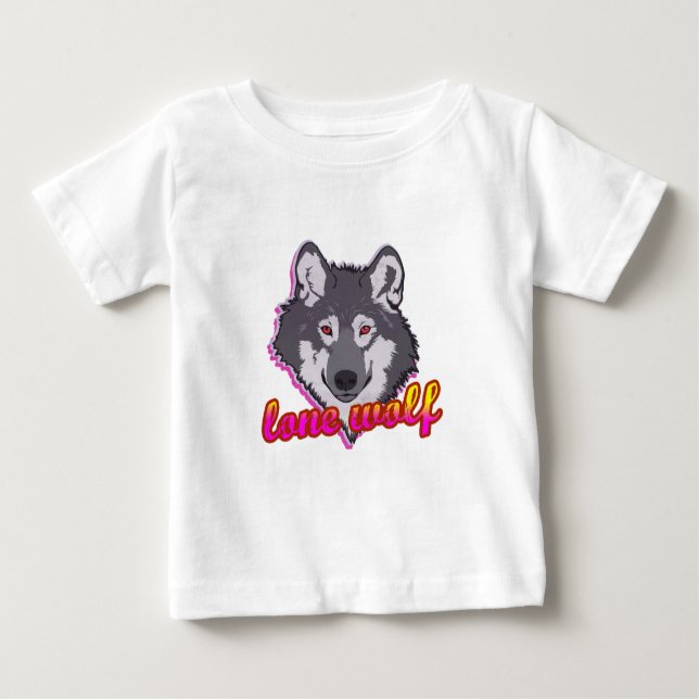 Lone Wolf, 80's style! Baby T-Shirt (Front)