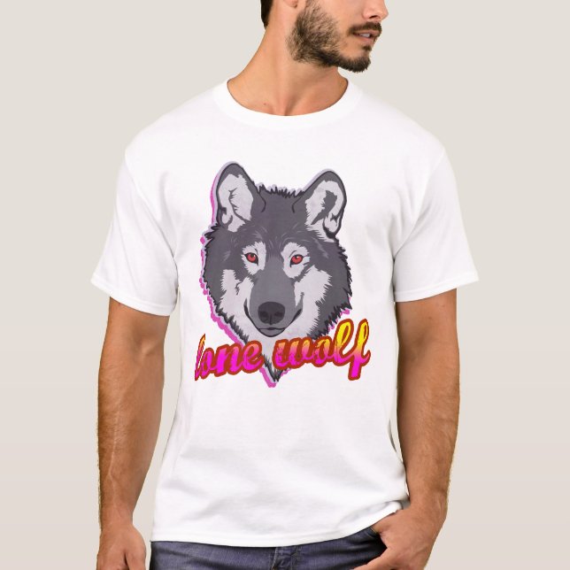 Lone Wolf, 80's style! T-Shirt (Front)