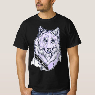 Lone Wolf Amethyst Purple Graphic T-Shirt