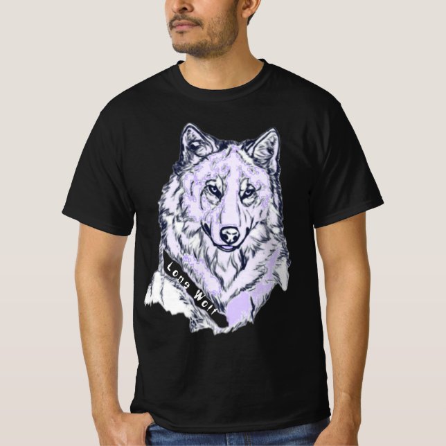 Lone Wolf Amethyst Purple  T-Shirt (Front)