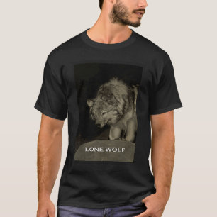 Lone Wolf Grey Wolf Wild Animal Hunting T-Shirt