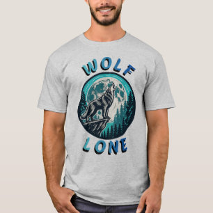 Lone Wolf Howling at the Moon T-Shirt