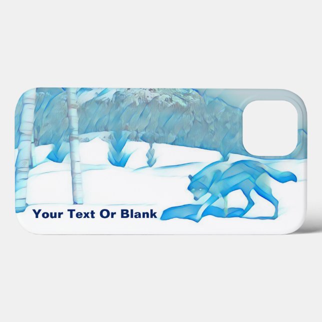 Lone Wolf In WInter Case-Mate iPhone Case (Back (Horizontal))