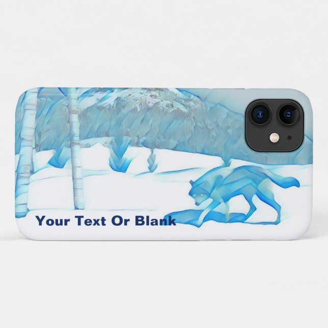 Lone Wolf In WInter Case-Mate iPhone Case (Back (Horizontal))