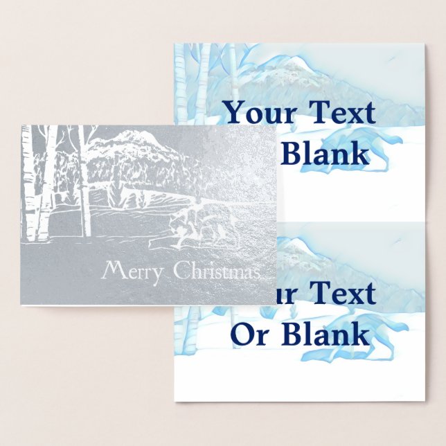 Lone Wolf In WInter Foil Card (Display)