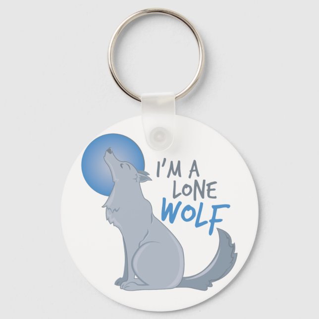 Lone Wolf Key Ring (Front)