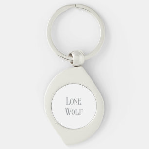 Lone Wolf Male Sigma Modern Minimalist Key Ring
