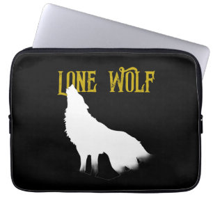 Lone Wolf Male Sigma Modern Minimalist Laptop Sleeve