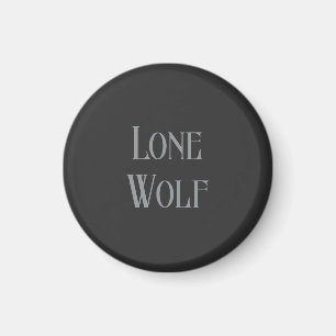 Lone Wolf Male Sigma Modern Minimalist Magnet