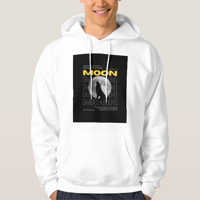 Lone Wolf Moonlight Custom Hoodie (Front)