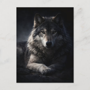 Lone Wolf Postcard – Wildlife Nature Postcard