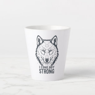 Lone Wolf Strength and Resilience Latte Mug