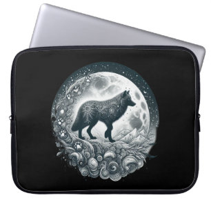 Lone Wolf Tracks Laptop Sleeve