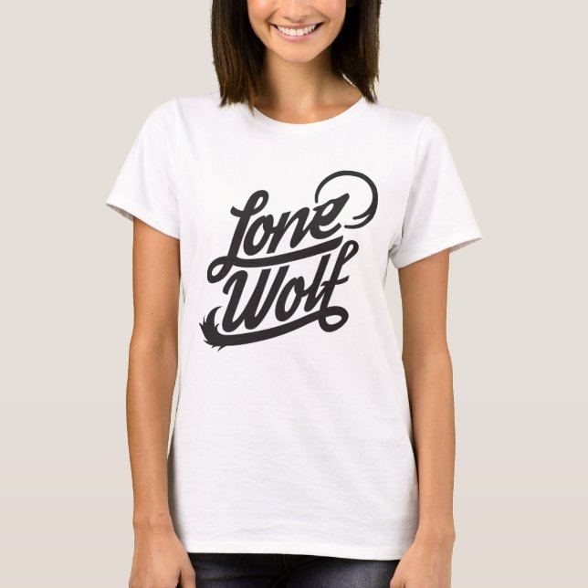 Lone Wolf Typographic Tee (Front)
