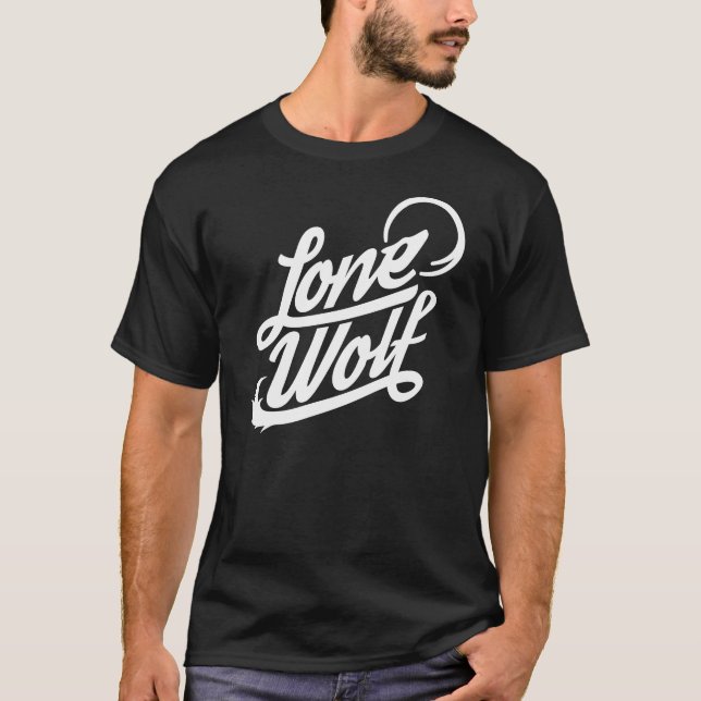 Lone Wolf Typographic Tee (Front)