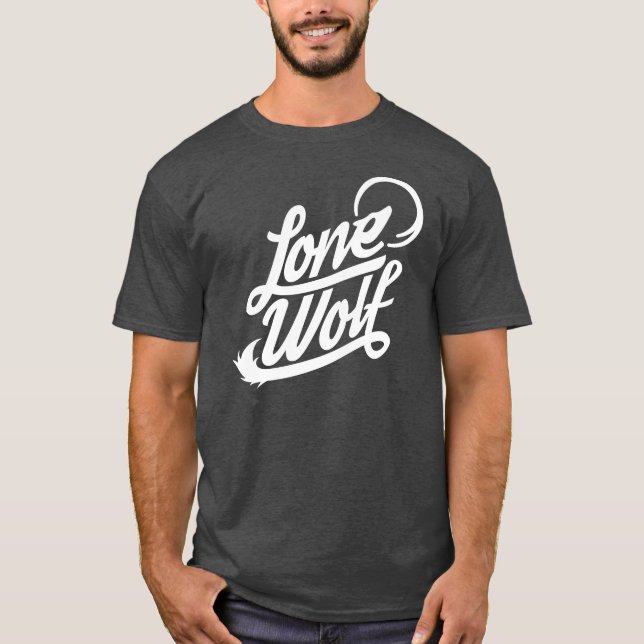 Lone Wolf Typographic Tee (Front)