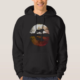 Lone Wolf Under the Full Moon Hoodie
