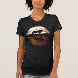 Lone Wolf Under the Full Moon T-Shirt