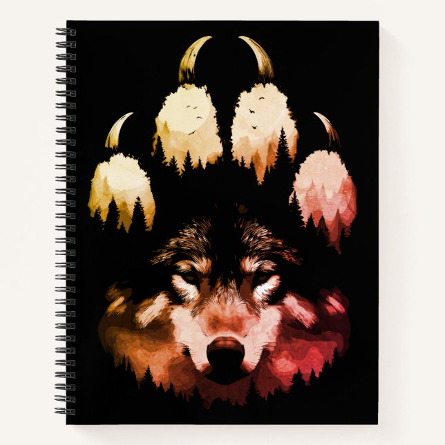 Lone Wolf. Wild Soul Notebook (Front)