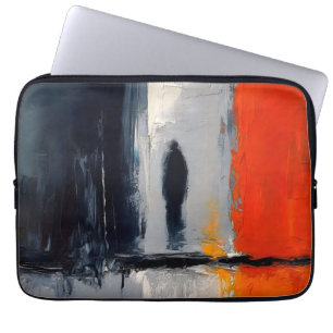 Loneliness – Abstract Figure In Urban Silence Laptop Sleeve