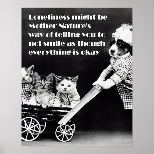 Loneliness might be poster (Front)