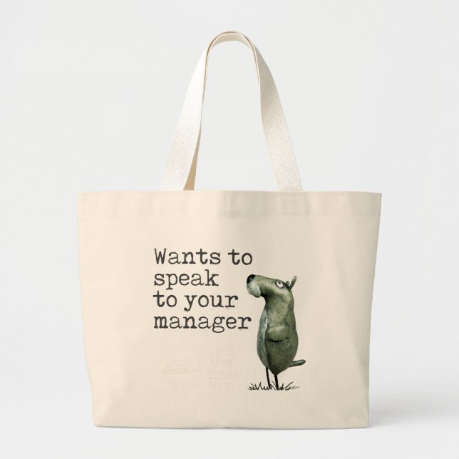 Lonely Animals_Ollie Large Tote Bag (Front)