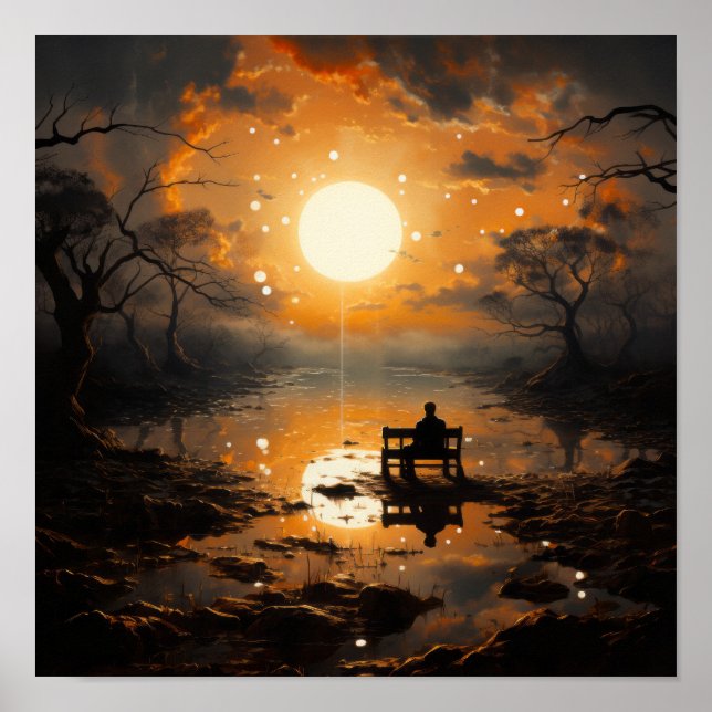 Lonely as a Memory - Abstract Poster for Home Deco (Front)