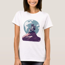 Lonely Astronaut on the Moon T-Shirt