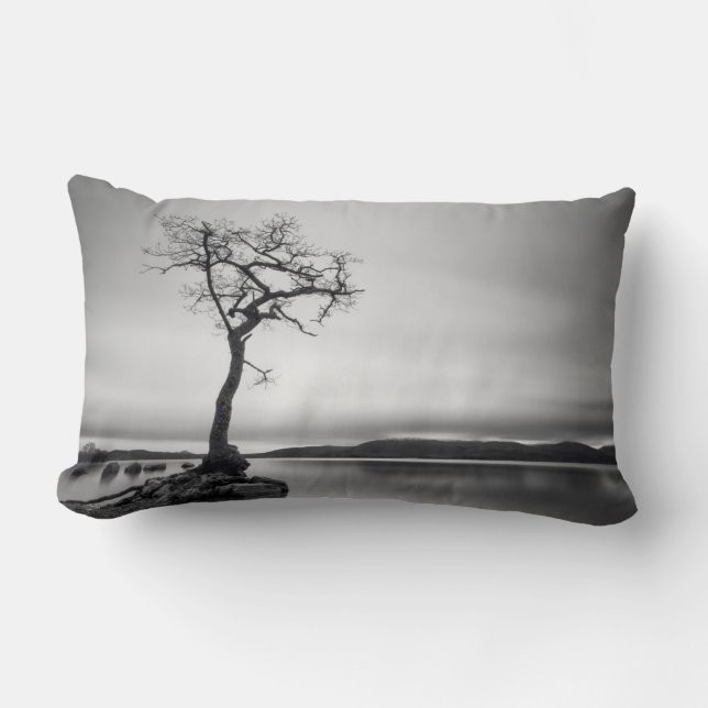 Lonely Bare Tree Lumbar Cushion (Front)