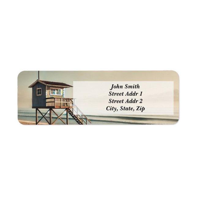 Lonely Beach Return address Label (Front)
