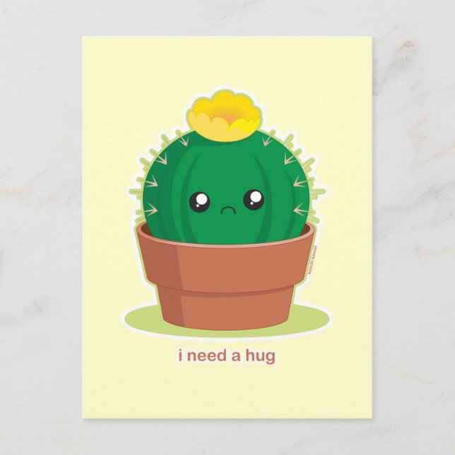 Lonely Cactus Postcard (Front)