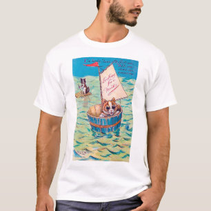 Lonely Cat at Sea, Louis Wain T-Shirt