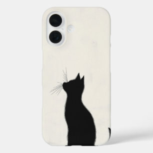 Lonely Cat Reflections iPhone 16 Case