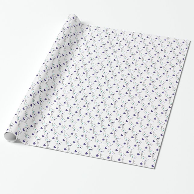 lonely cat wrapping paper (Unrolled)