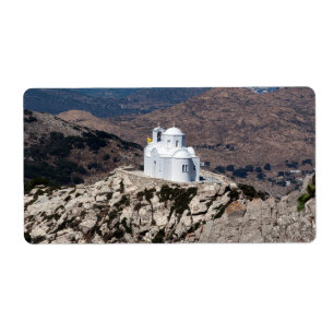 Lonely church in Greek mountains