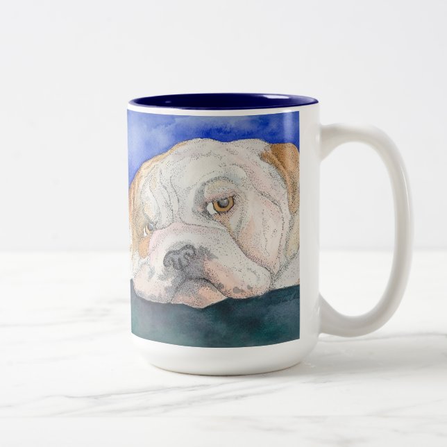 Lonely English Bulldog mug (Right)