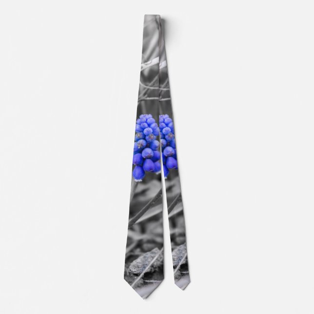 Lonely Grape Hyacinth Select Colour Neck Tie (Front)