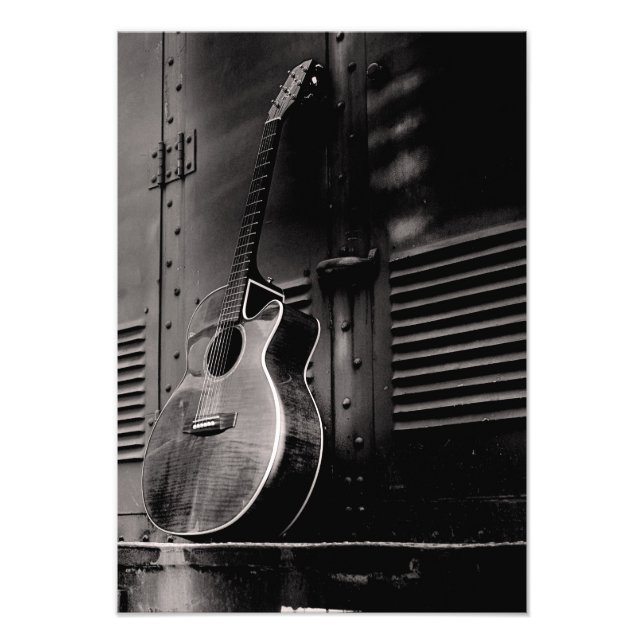 Lonely Guitar Photo Print (Front)